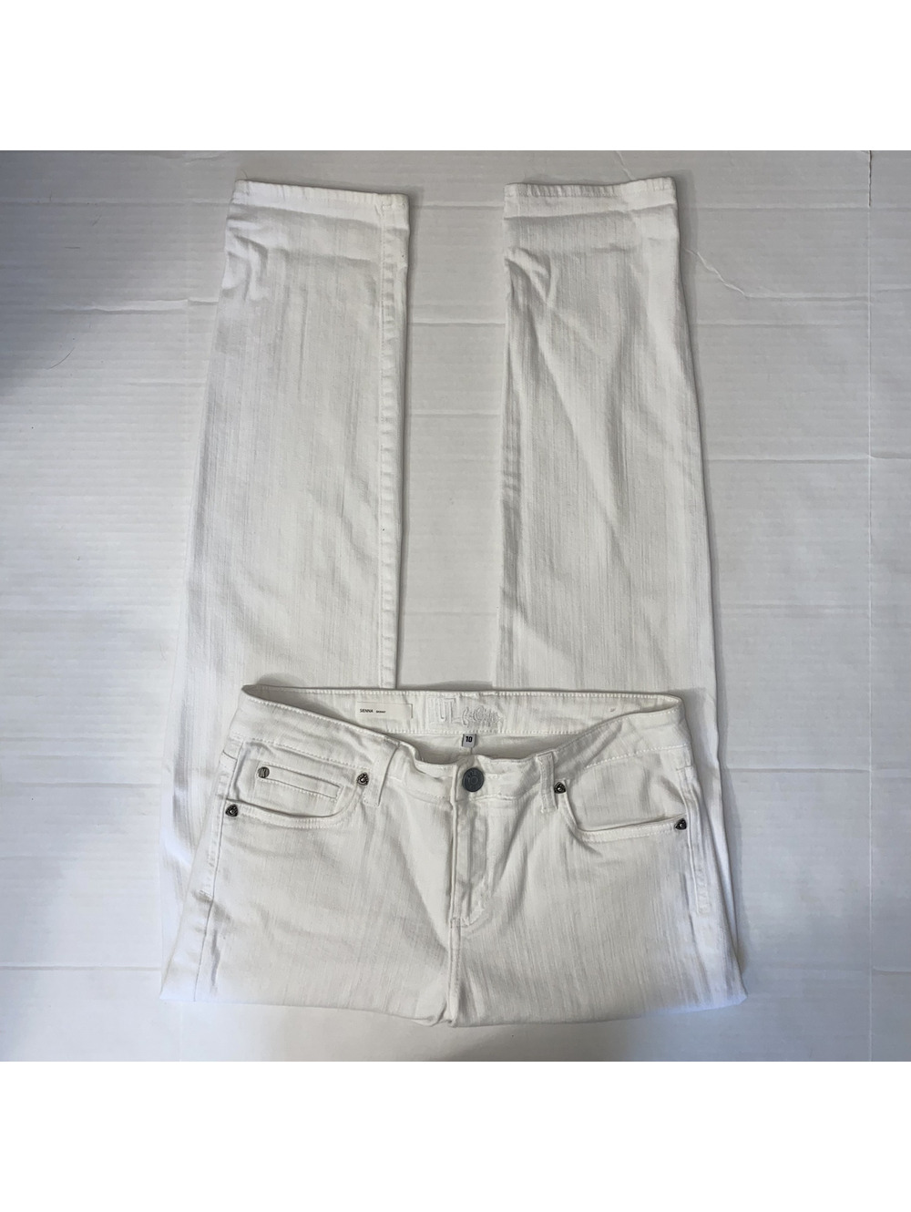 Kut From The Kloth Sienna White Skinny Jeans Women’s Size 10 Clean Girl Denim